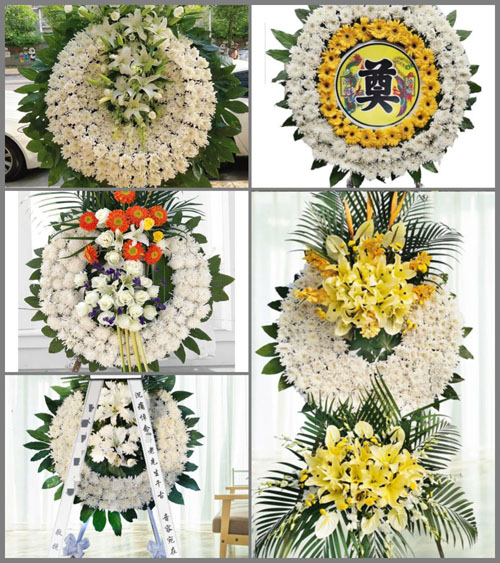 山西晋城沁水县嘉峰镇柿沟村花圈速递